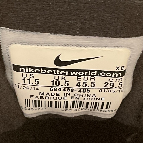 Nike Zoom Blueish Gray and Black Running Shoes - Picture 5 of 5